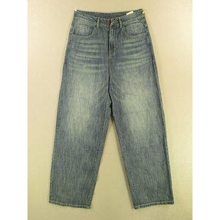 老爹裤 加肥宽松滑板裤 嘻哈长裤 牛仔裤 68505 薄款 子C204 男30码