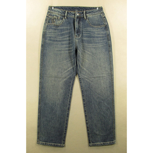 6508 牛仔裤 慵懒风复古柔软透气纯棉宽松直筒M104 美式 男30码