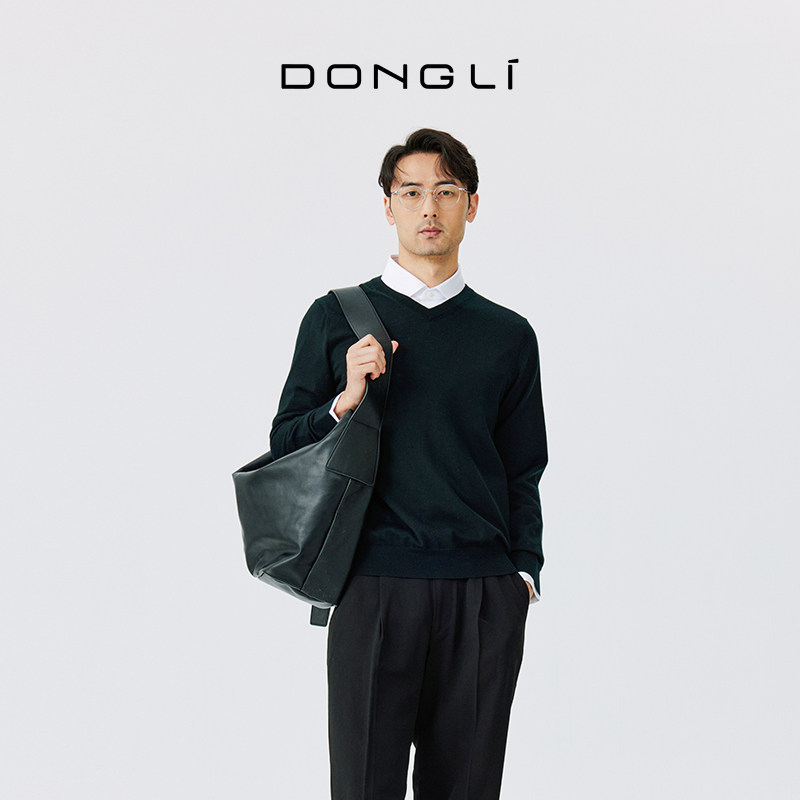东黎山羊绒 精纺男士秋冬季针织V领打底羊绒衫简约百搭纯色 4877,男装,羊绒套衫,淘宝优惠券,粉丝福利购,淘宝优惠卷
