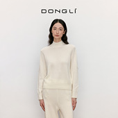 东黎•山羊绒 4756 毛衣热销 秋冬半高领纯羊绒套头衫 女纯色针织衫