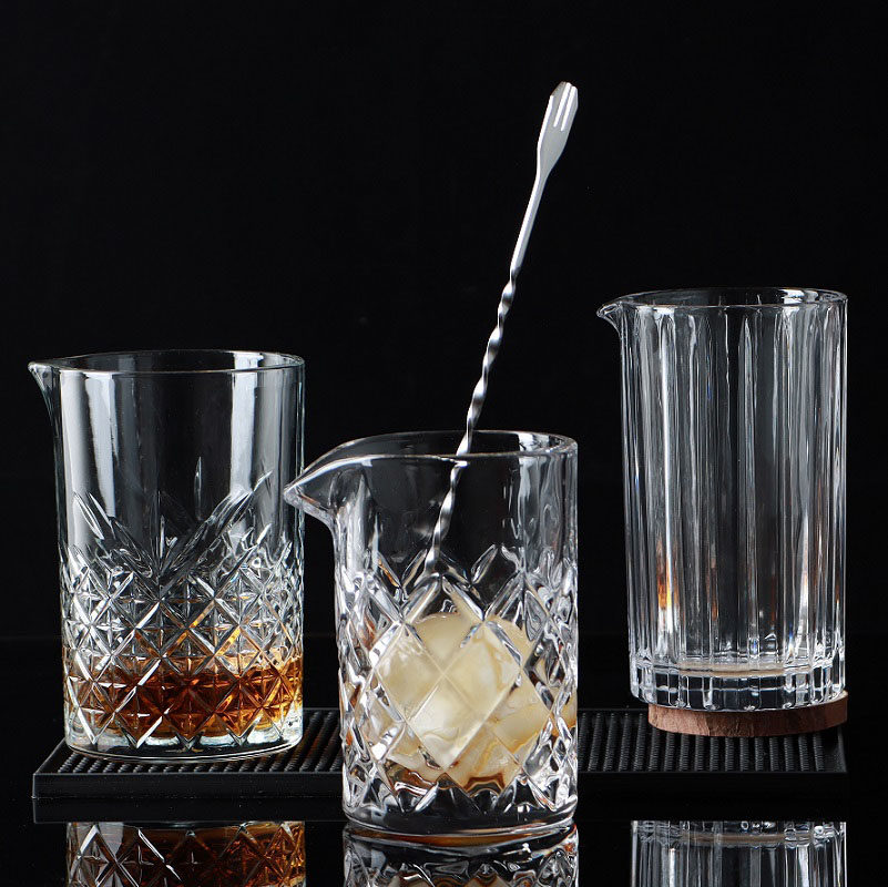 日式玻璃调酒搅拌杯酒吧鸡尾酒调酒壶酒吧摇酒酒具工具杯子器具