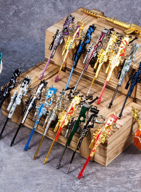 绝地求生awm吃鸡全套玩具枪盲盒挂件装备98K玛莎m416和平精英模型