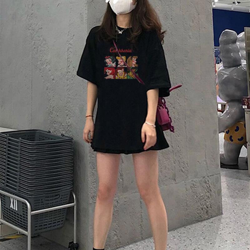 别致港风t恤正肩短袖女夏季2026新款宽松体恤设计感小众独特上衣
