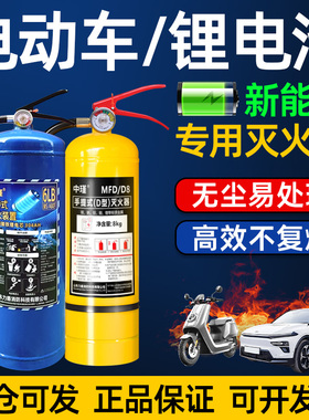 新能源汽车专用灭火器D类金属车用手提式D型电动车锂电池灭火器