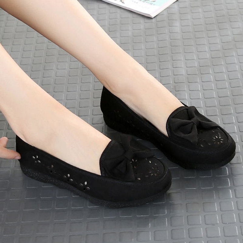 女式老北京布鞋女软底上班黑色工作鞋夏天女鞋子2019新款平底舒适|msdalam kategori Kasut wanita, kasut rendah - dari Buy2taobao.com untuk memberikan perkhidmatan ejen Taobao profesional membeli