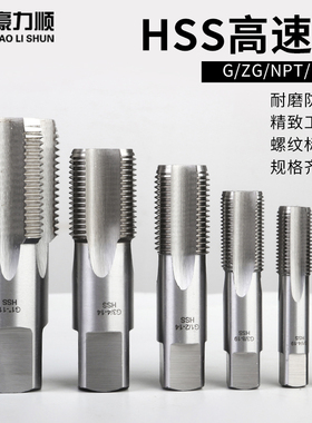 管牙螺纹丝攻管用丝锥ZG PT G1/8 1/4 3/8 1/2 1寸 4分牙水管专用