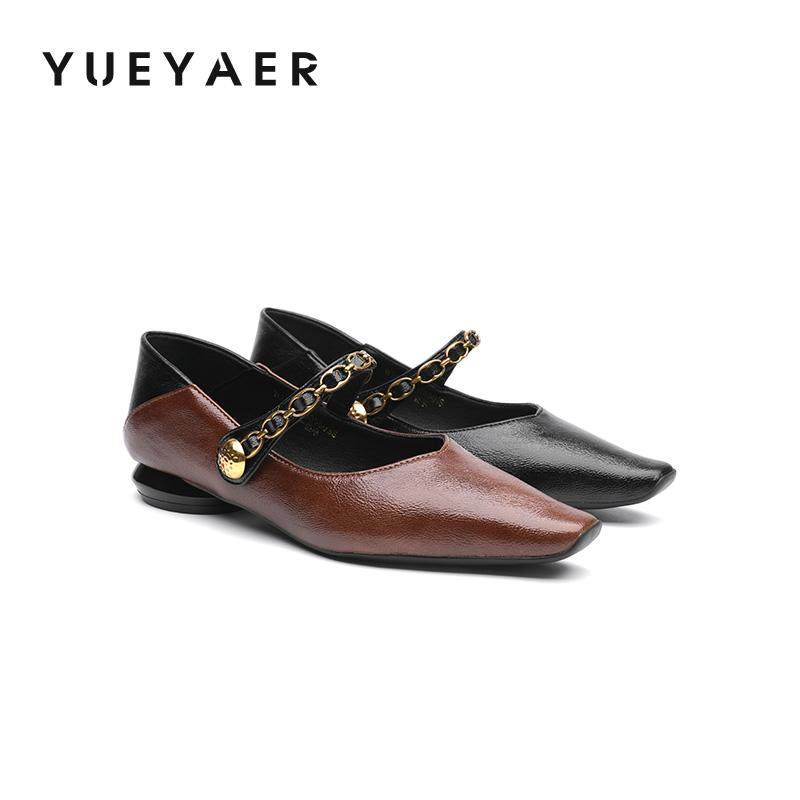 珍鞋方头链条平底单鞋可踩跟两穿春晚晚风女鞋,女鞋,玛丽珍鞋,淘宝优惠券,粉丝福利购,淘宝优惠卷