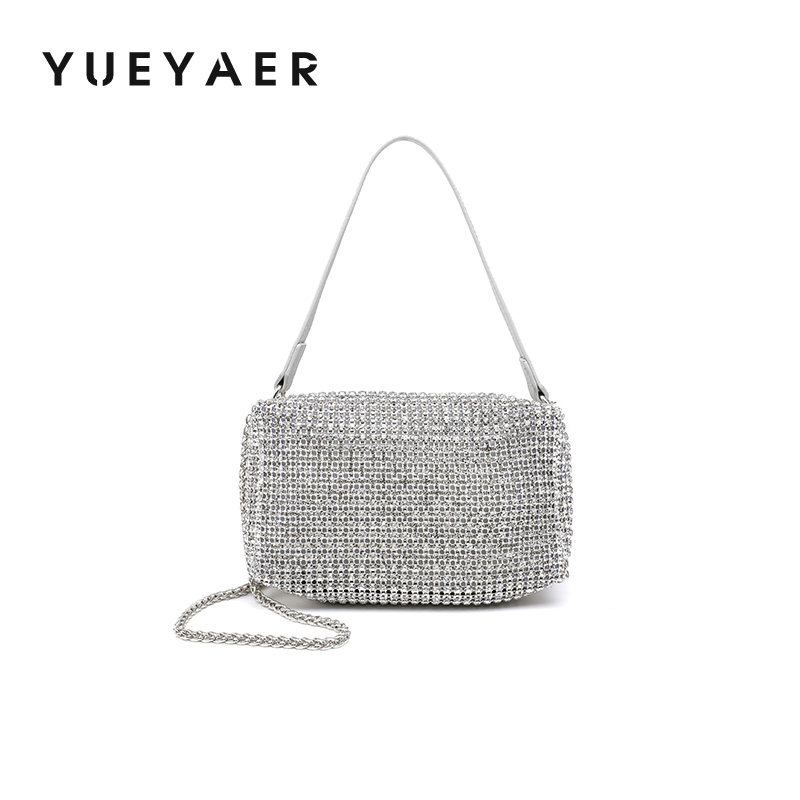 2025新款百搭满钻包链条包单肩斜挎手提腋下包,箱包皮具/热销女包/男包,小方包,淘宝优惠券,粉丝福利购,淘宝优惠卷