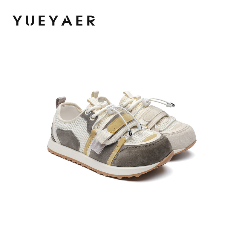 月芽儿丑萌大头鞋网面透气阿甘鞋2025秋季新款拼色运动百搭休闲鞋,女鞋,时尚休闲鞋,淘宝优惠券,粉丝福利购,淘宝优惠卷