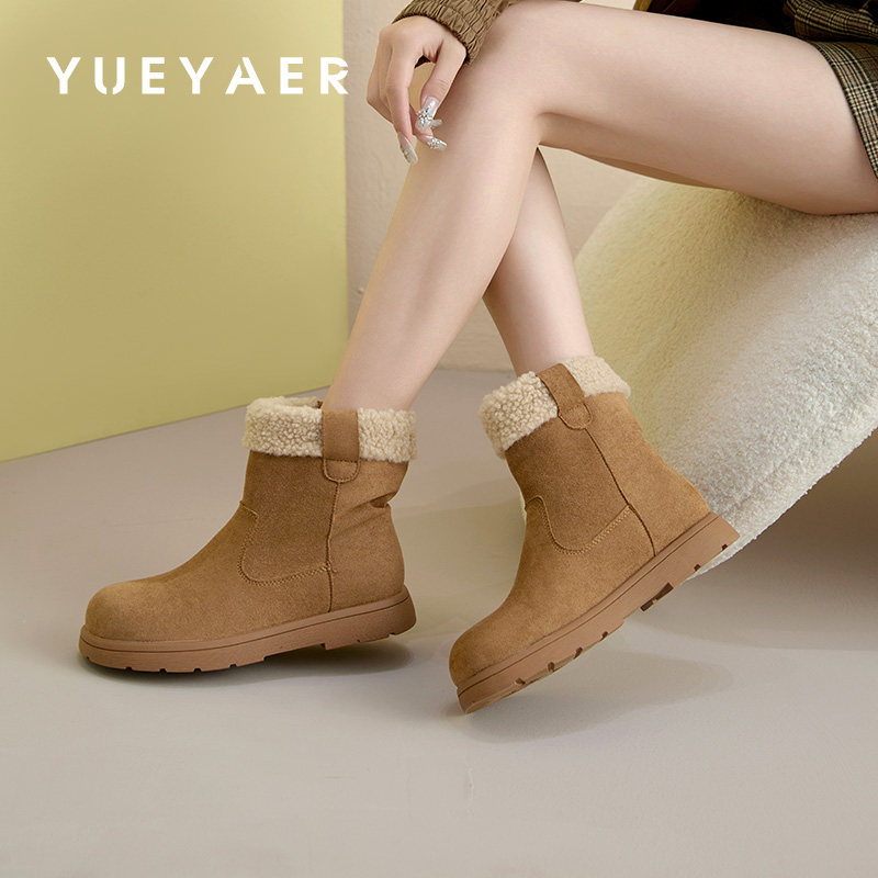 月芽儿东北雪地靴女款冬季新款加绒棉鞋毛毛鞋保暖厚底棉靴女,女鞋,时尚雪地靴,淘宝优惠券,粉丝福利购,淘宝优惠卷