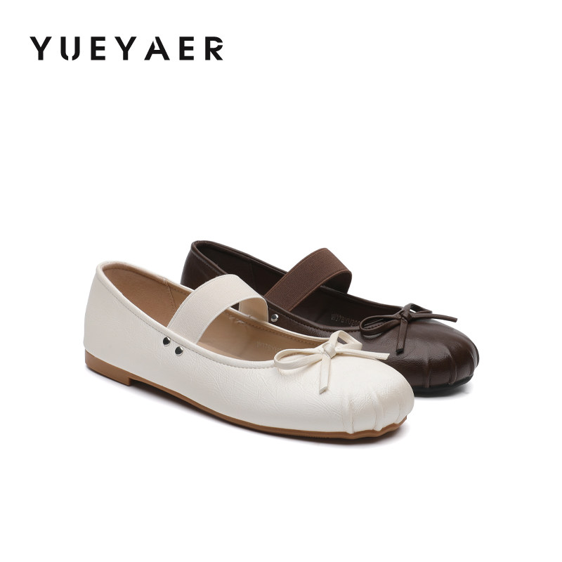 月芽儿法式玛丽珍鞋女2026春季新款一字扣女鞋平底蝴蝶结百搭单鞋,女鞋,玛丽珍鞋,淘宝优惠券,粉丝福利购,淘宝优惠卷