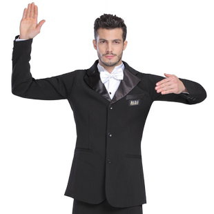 丹凯男士国标摩登上衣交谊舞华尔兹舞蹈西服成人西装比赛高级上衣