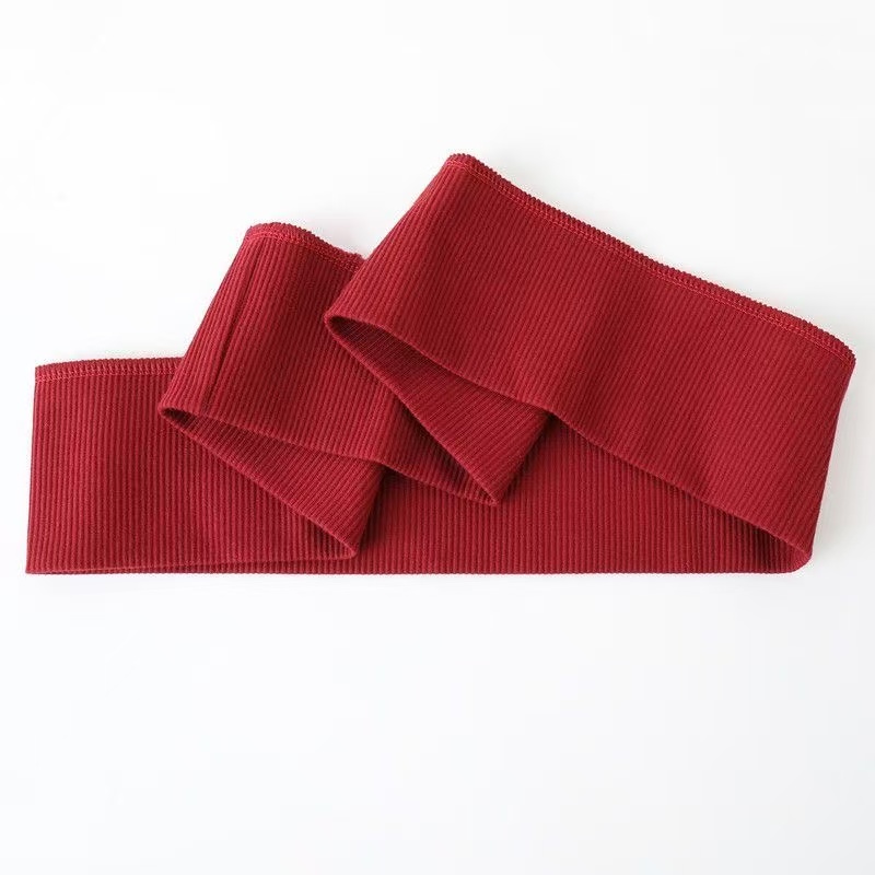 细纹7cm双层一圈下摆针织螺纹布料罗口下摆运动底边卫衣针织罗口