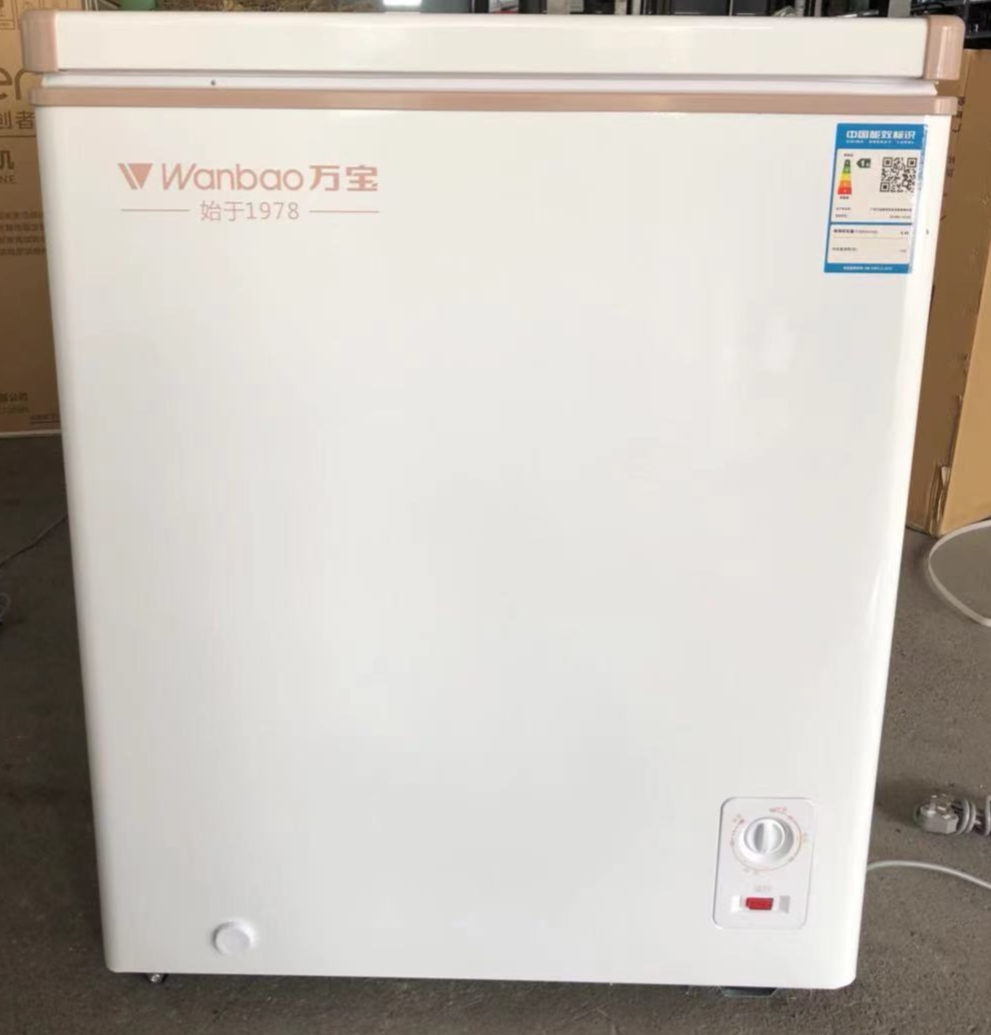 万宝152升冰柜家用小型卧式冰箱商用单温柜冷藏冷冻柜雪糕柜冷柜