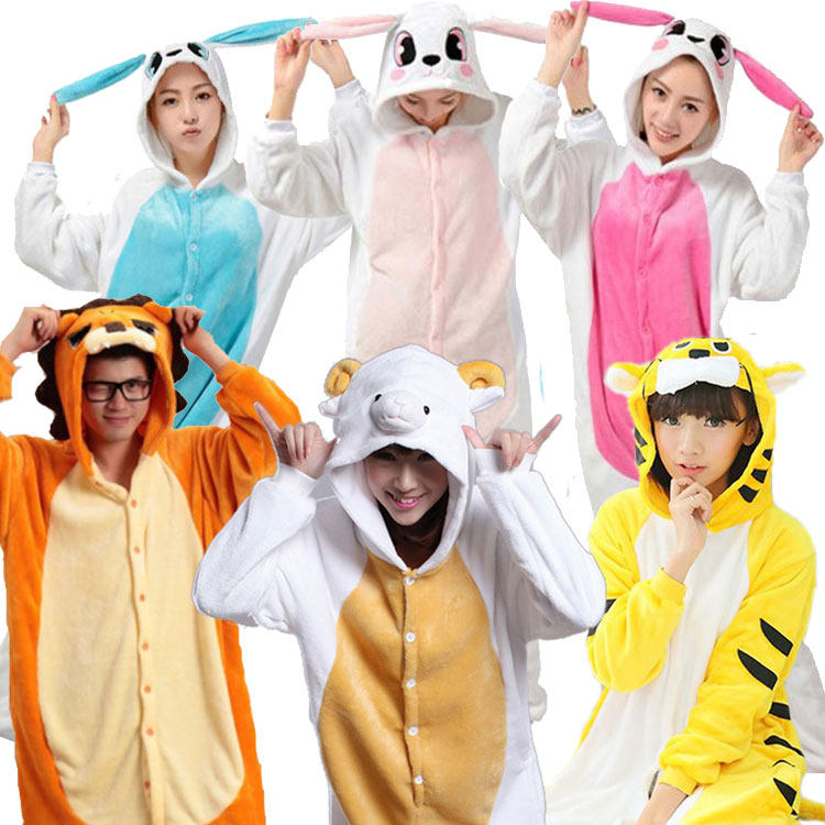 成人亲子演出服装卡通动物连体衣