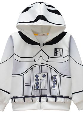 新款跨境  星球大战 Star Wars 儿童拉链连帽外套夹克衫卫衣36370