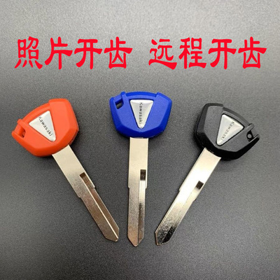 川崎钥匙Z400Z800Z900Ninja忍者400/650新款车用可装芯片照片开齿