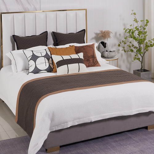 展厅样板间 家具配套床品 轻奢意式港式 简约软装床品多件套 泰迪