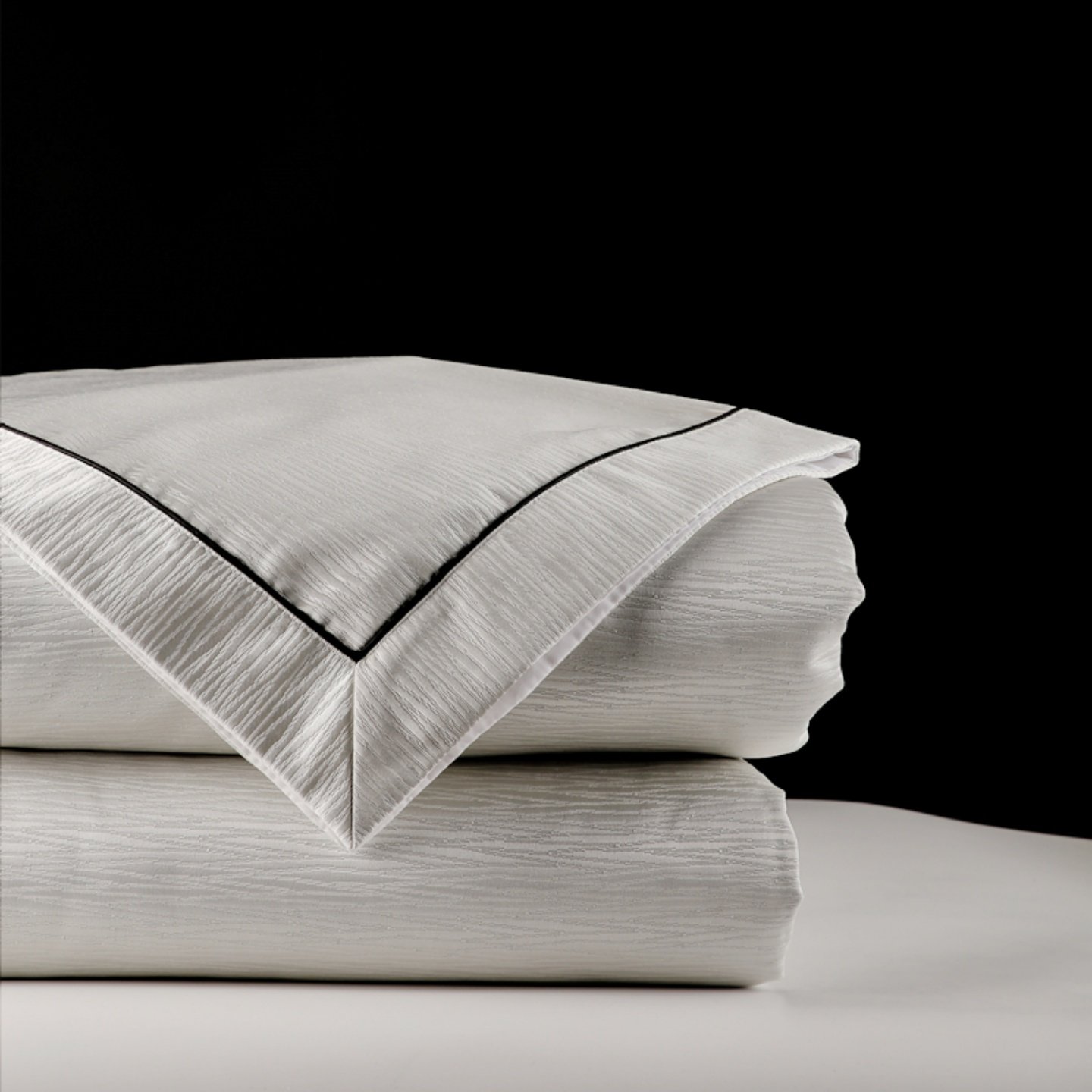 展厅样板间 家具配套灰色高精密棉麻肌理四件套床上用品 设计师款