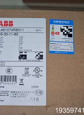 ABB交流接触器AX185-30-11-80议价