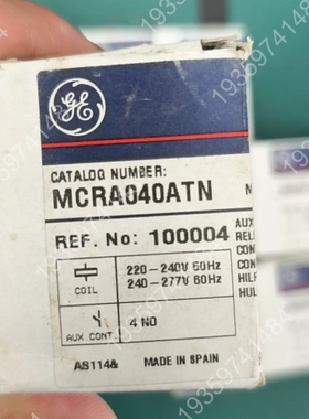 GE通用接触器MCRA040ATN，西班牙，线圈 议价