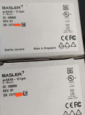 议价：全新巴斯勒Balser工业相机 型号： acA640-121