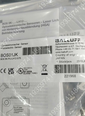 BALLUFFBOS01JK光电开关BOS 议价