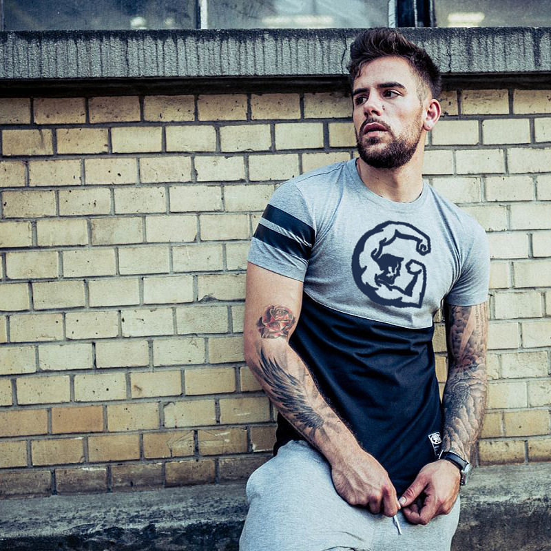 muscle Brother Short sleeved summer Quick drying T-shirt printing jacket T-shirts Sweat motion T-shirt customizedin the Men's clothing, T-shirt  category - from Buy2taobao.com to provide professional Taobao agent buy service
