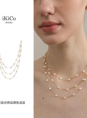 Dare买手店 ikico 晨露珍珠项链复古气质小众长款度假风饰品首饰