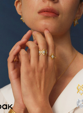 Dare买手店 ooak满圈烟花戒指925银原创设计小众饰品首饰高级精致