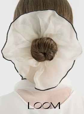 Dare买手店 LOOM 正品真丝撞色造型发圈大肠发绳发饰头绳章小蕙