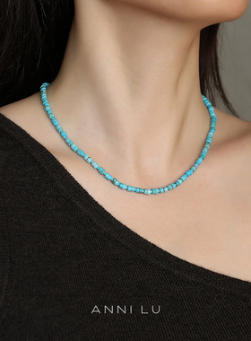 Dare买手店 ANNI LU 丹麦 Lagoon项链蓝色串珠绿松石饰品首饰原创