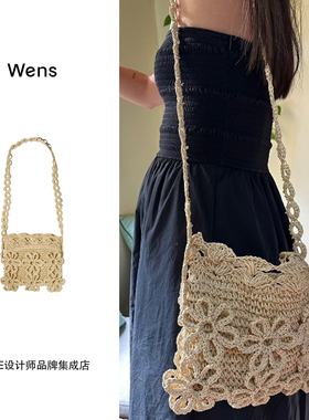 Dare买手店 Wens Jewels 拉菲草手编包编织度假复古原创首饰气质