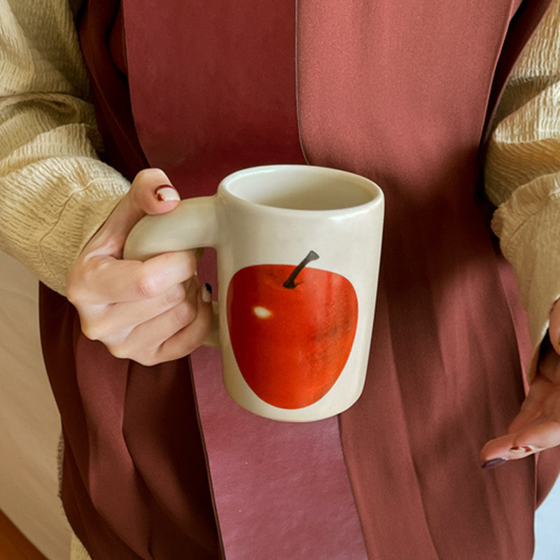 softserve通心粉粗把手马克杯