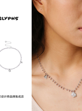 Dare买手店 GLYPHS符界 呼呼菌蘑菇锁骨链民族复古中式项链原创女