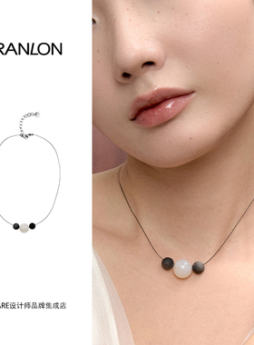 Dare买手店 iranlon自然论 细丝银曜石项链女精致轻奢设计感首饰