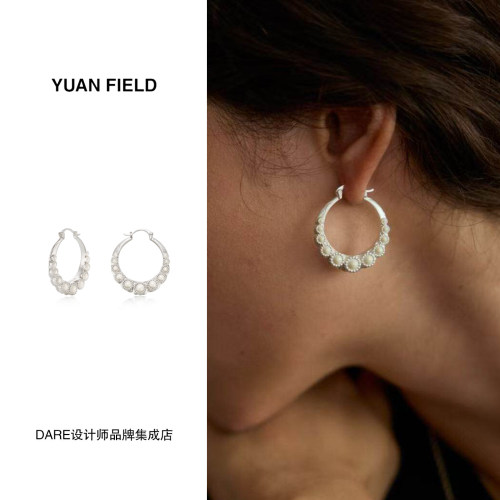 Dare买手店Yuan Field入境花园系列月圆耳环耳圈耳饰小众原创耳饰