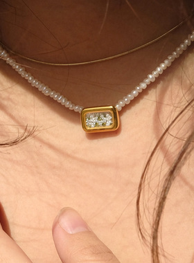 白百合同款 买手店 MINT THERAPY情绪项链小众原创设计饰品珍珠