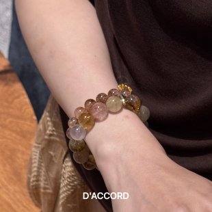 Dare买手店 DACCORD水晶手串好运天然石串珠复古原创设计饰品首饰