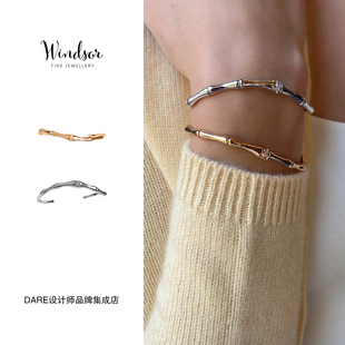 Dare买手店 LHwindsor温莎珠宝竹影手镯竹节复古原创设计小众首饰
