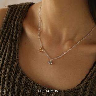 Dare买手店 susi somos金苹果细链925银原创设计项链百搭气质精致
