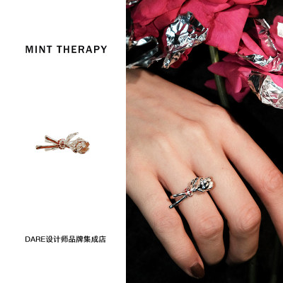 minttherapy液态花戒指小众复古