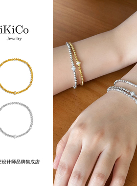 Dare买手店 ikico 月亮爆闪守护手链原创设计饰品手串首饰精致女