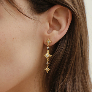 星星耳坠金色流苏耳环耳饰小众原创首饰 EDITION Dare买手店 INCH
