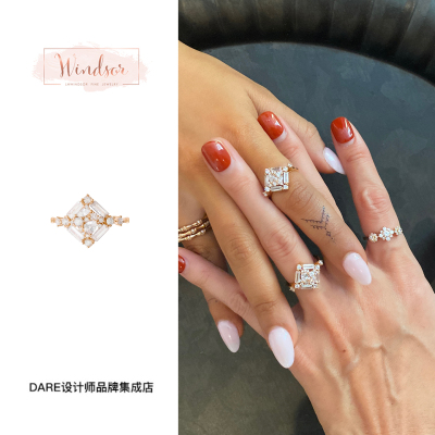 Dare买手店 LHwindsor温莎珠宝光轴戒指金色饰品首饰小众原创设计