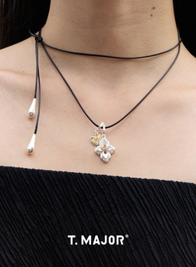 Dare买手店 T.MAJOR 流光蜡绳百搭基础链小众925银复古饰品首饰