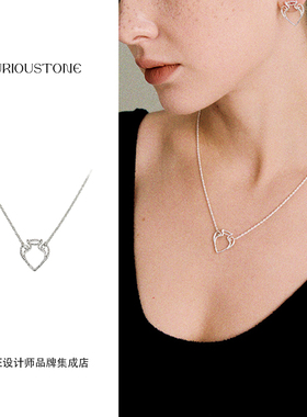 Dare买手店 qurioustone迷你宝瓶银项链复古小众原创饰品首饰百搭