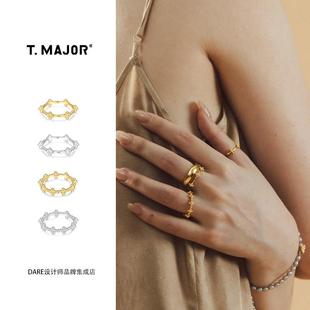 Dare买手店 T.MAJOR山茱萸多花百搭细戒圆珠通勤百搭小众原创戒指