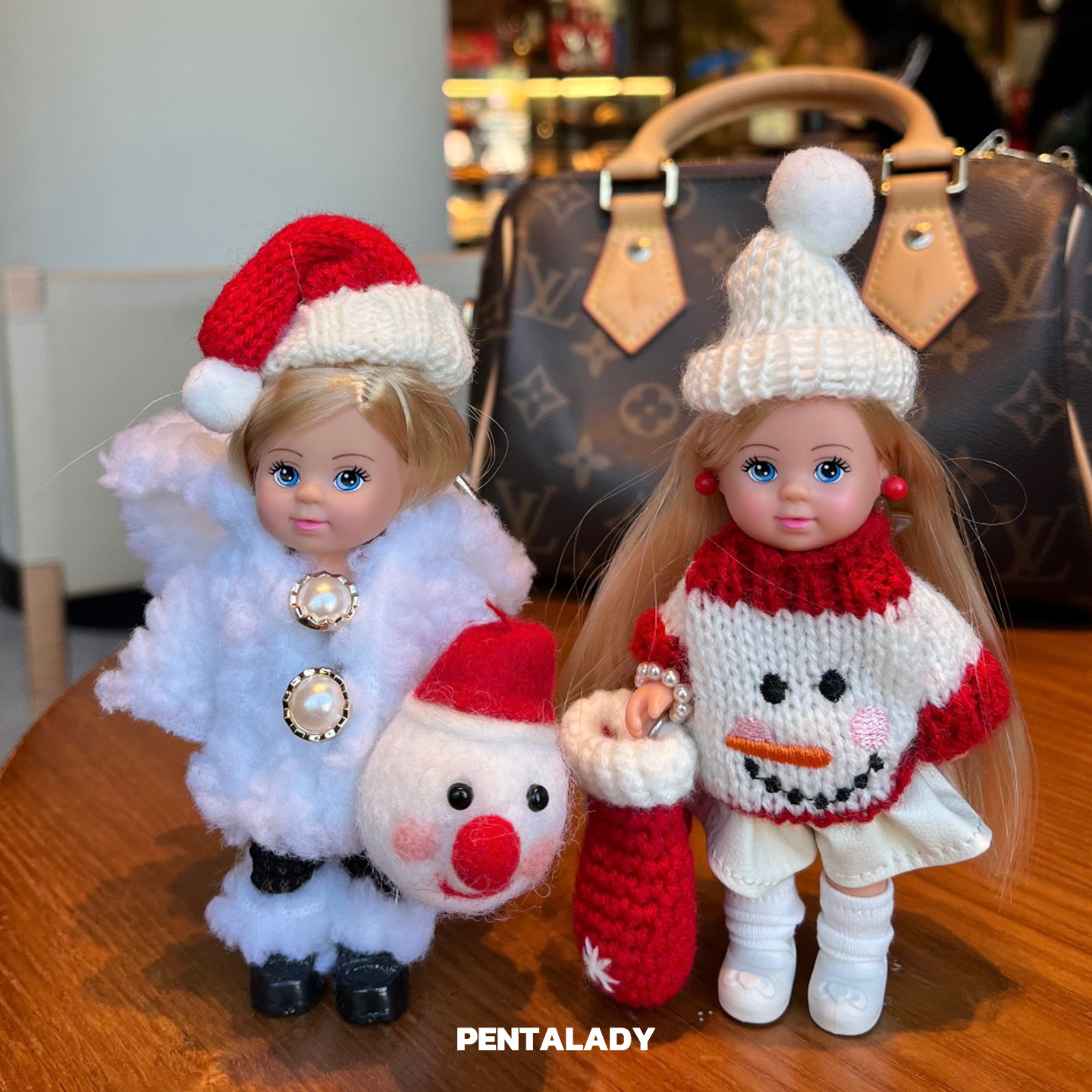 Dare买手店 pentalady挂件圣诞红色新年好运包包手机挂件配饰原创,服饰配件/皮带/帽子/围巾,包挂件,淘宝优惠券,粉丝福利购,淘宝优惠卷