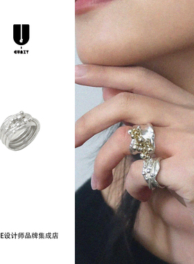 Dare买手店 Eunxy 荆棘戒指原创设计精致复古饰品首饰925银小众